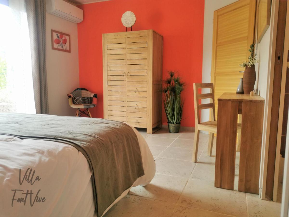 Villa Font Vive - Chambres D'Hotes Eco-Labellisees Avec Cuisine - Confort, Calme Et Vue Exceptionnels ! Grospierres Eksteriør bilde
