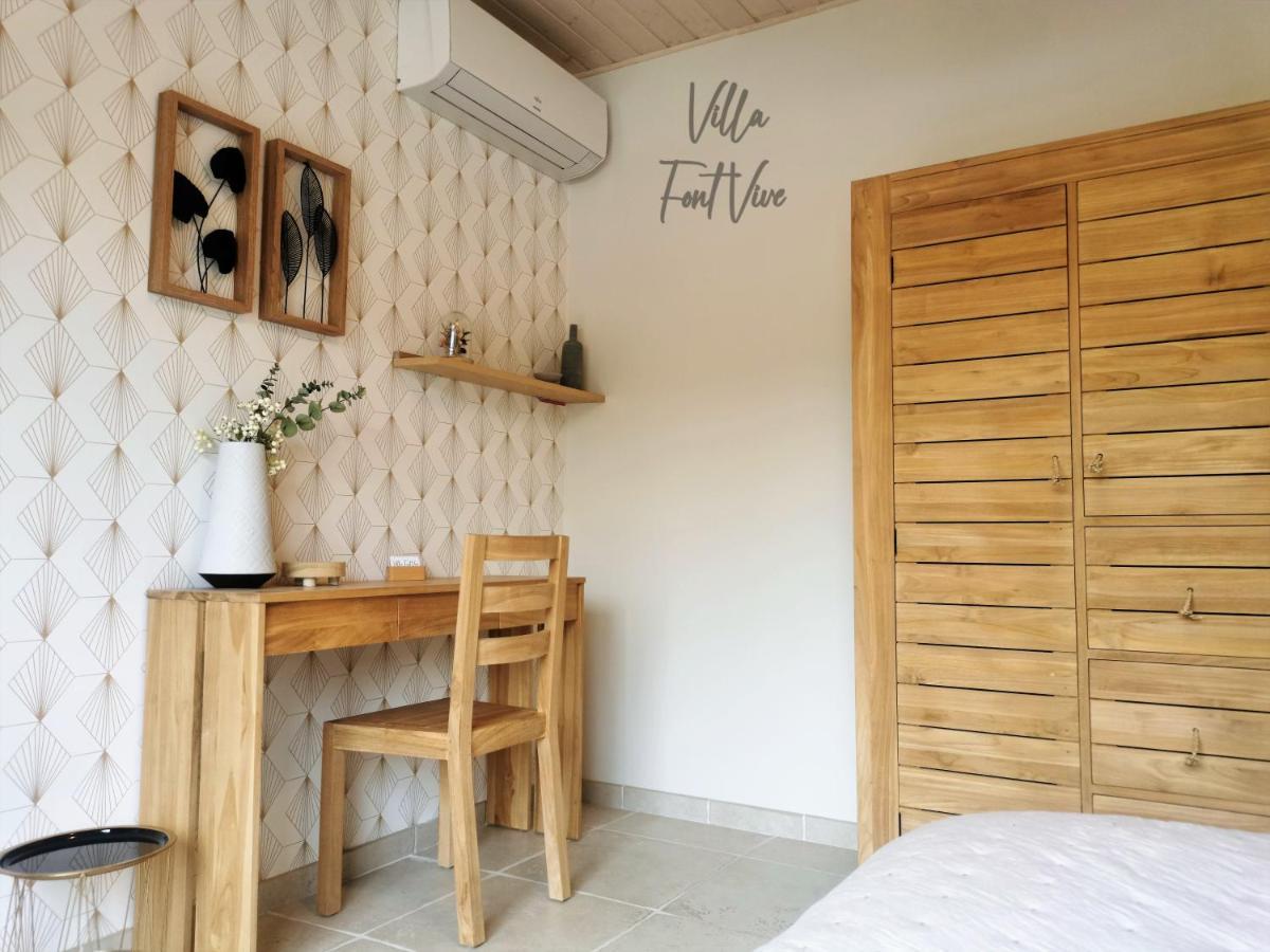 Villa Font Vive - Chambres D'Hotes Eco-Labellisees Avec Cuisine - Confort, Calme Et Vue Exceptionnels ! Grospierres Eksteriør bilde